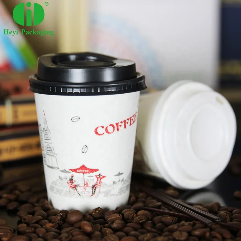 Disposable  Hot Insulation Foam Paper Cup Matching With  PP Lids
