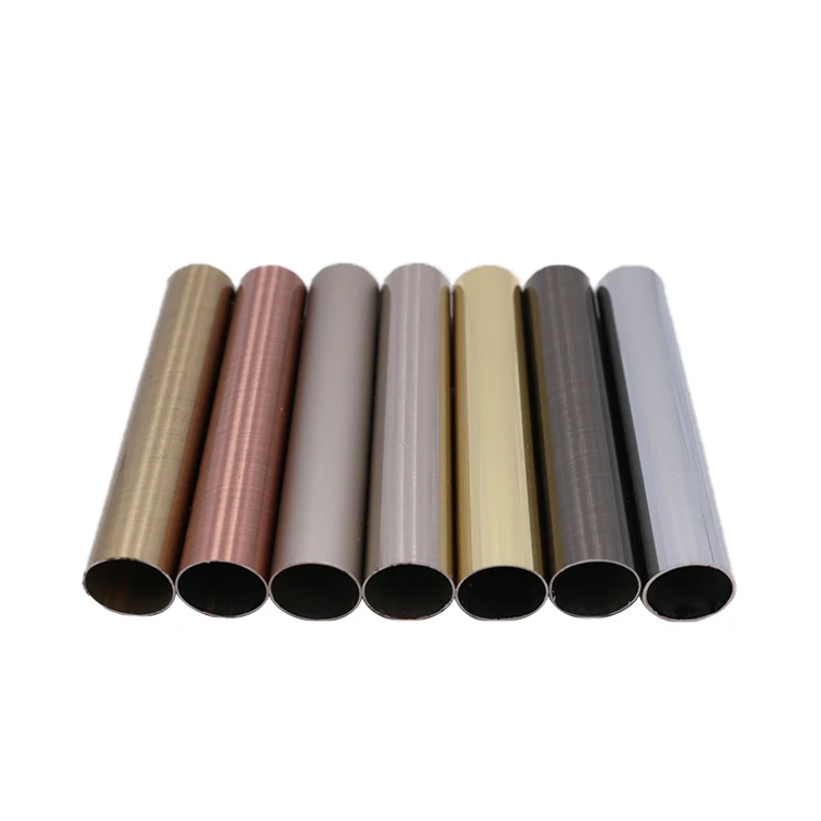 Low Price Iron Curtain Tube 28mm Curtains Pole Twist Pipe Morocco AB Color Curtain Rods