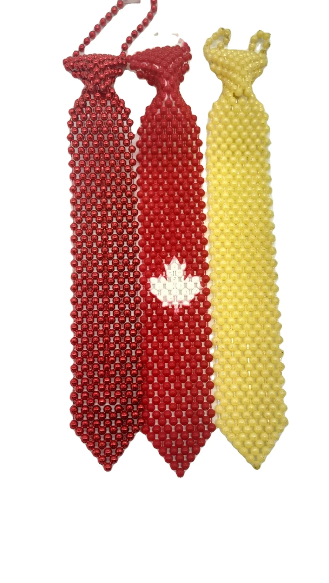 Plastic tie beaded thread