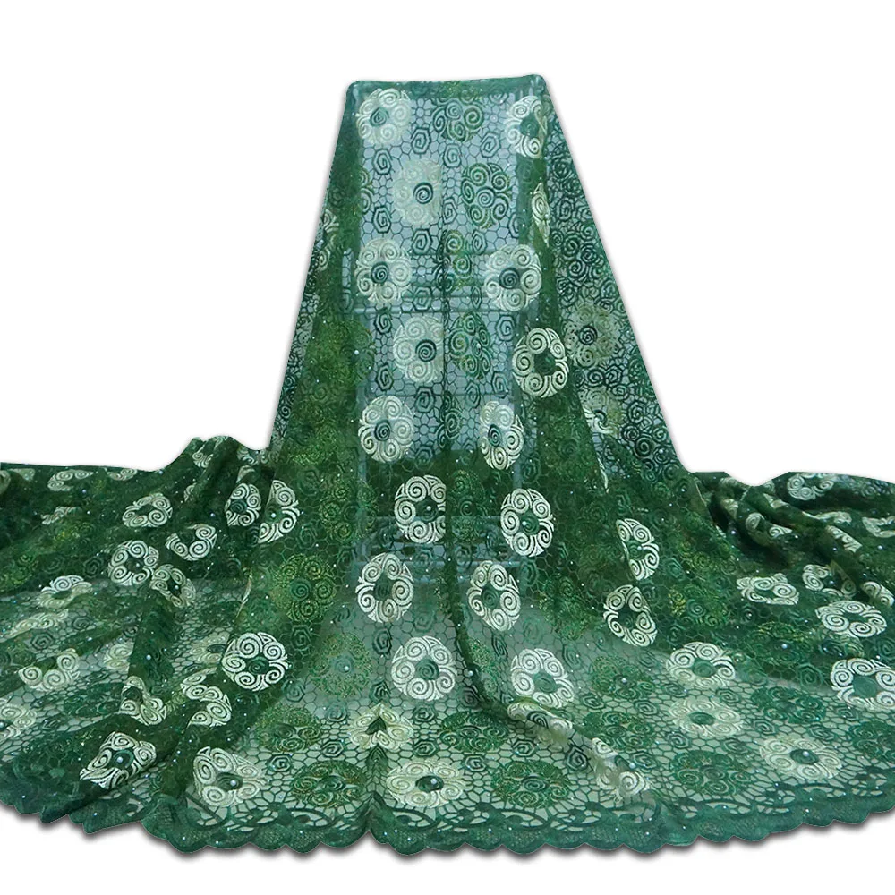 High quality  Nigerian Fabrics french lace 2019 Fashion lace african style Swiss voile lace fabric for wedding dress  SH16