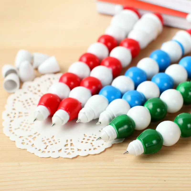 Custom cute santa snowman tree christmas stationery gift pen sarasa ball pen for children kids