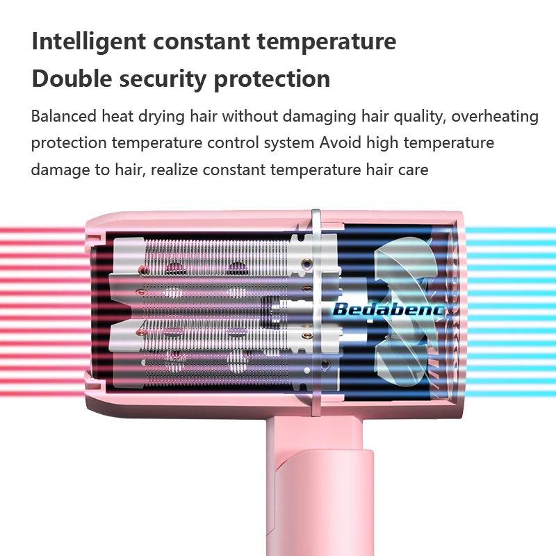 2023 Hot sales 800w professional machine folding negative ion hair dryer hand dryer for hair hair dryer