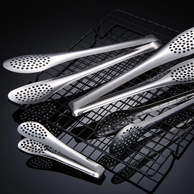 Stainless steel kitchen cooking food clamp Outdoor BBQ barbecue accessories food clamp