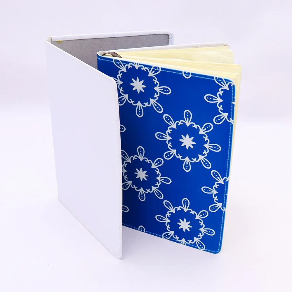 A5 Size Full Printable Custom Notebook Sublimation Pu Leather Notebook Covers Digital Printing Notepad