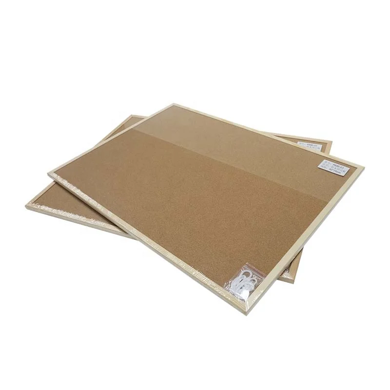 
Wholesale high quality wooden frame cork bulletin board soft cork pin notice board 