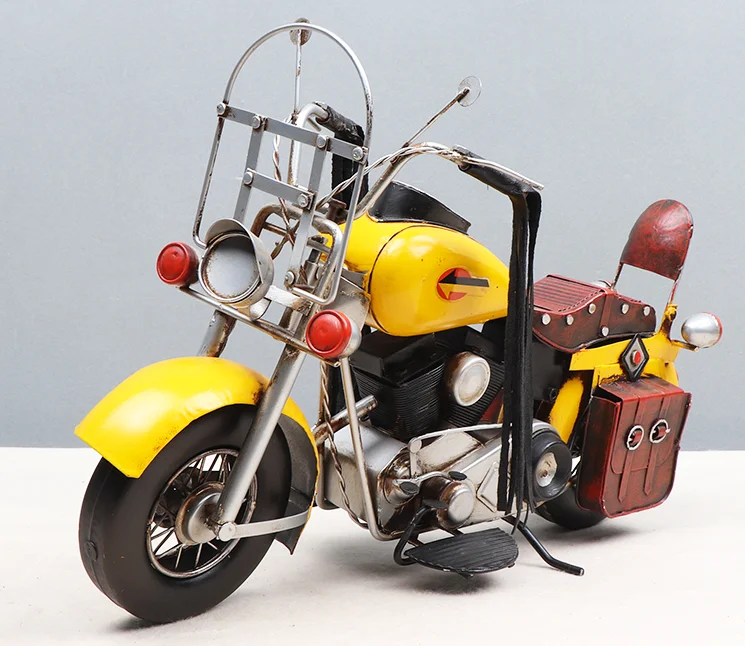 Factory custom Metal crafts home decoration Motorcycle Desk & table clocks Iron Art Other motorcycles model