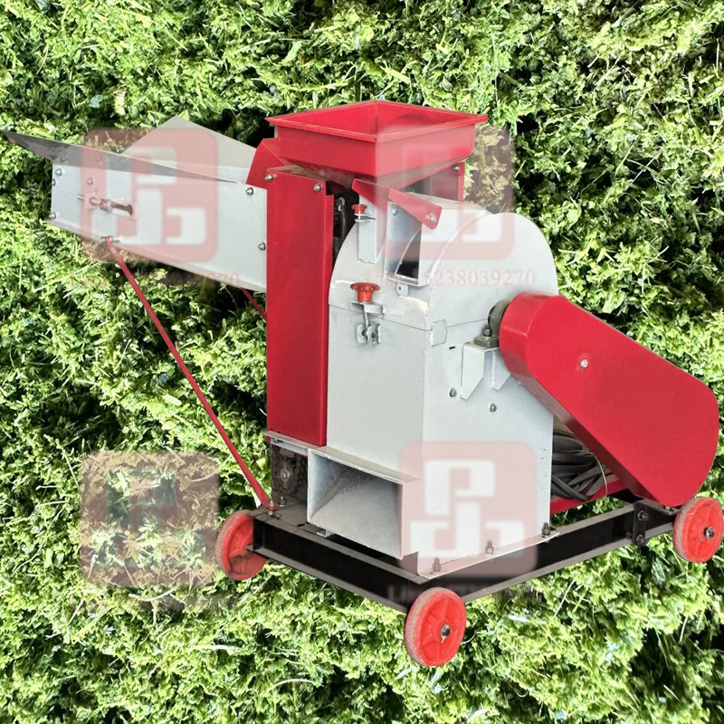 Corn wheat straw hay feed silage shredder chaff shredder making chaff cutter grass straw forage chopper feed processing machine