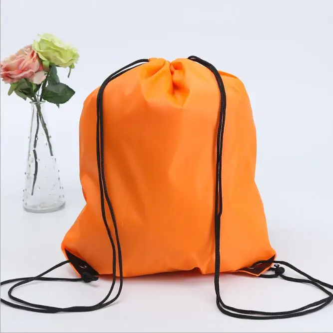 Wholesale Price Colorful Non Woven Material Backpack Drawstring Bag  With Printed Logo