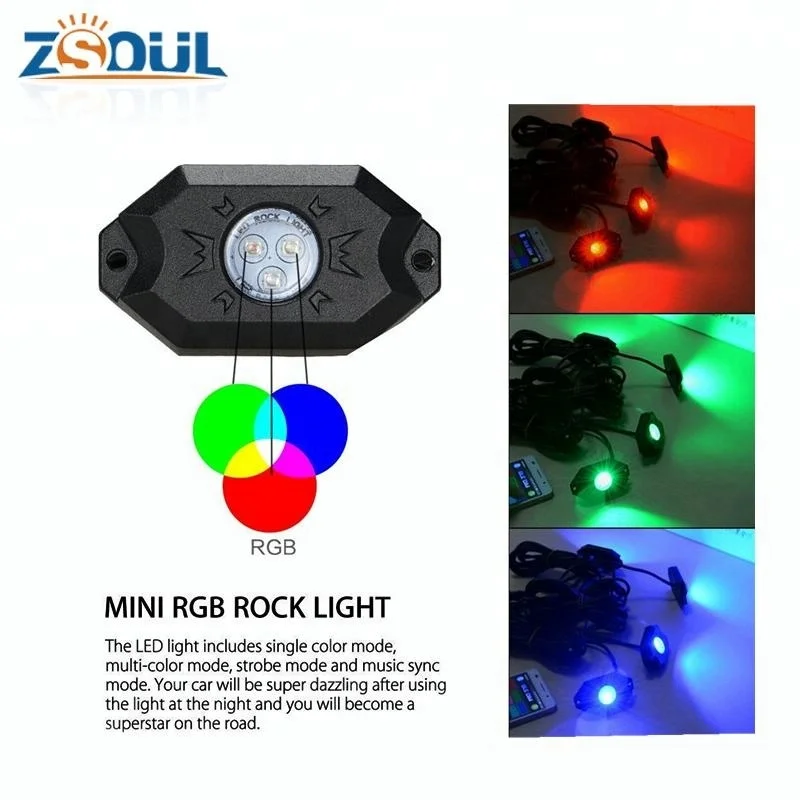 4/6/8/12 подсветки светодиодные задние купольные лампы RGB управление через приложение светодиодная подсветка лодки для UTV ATV багги Can am Rock комплект