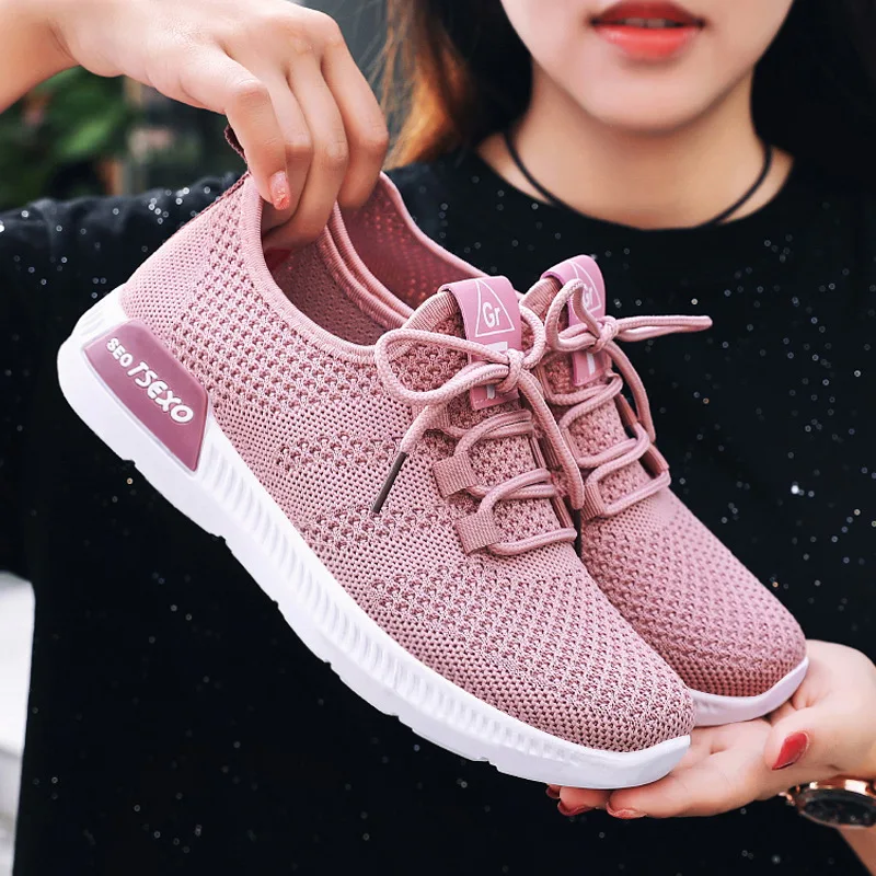 
Fashion Casual Sneaker Sepatu Wanita Ladies Flat Shoes White Sportschuhe Herren Calzado Deportivo Women Sports Shoes 