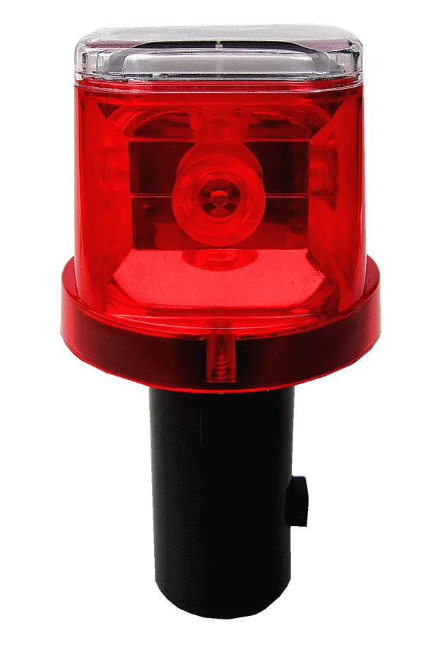 Wireless 4 LED Road Safety Light IP66 Flashing  Solar Warning Light For Traffic Cone