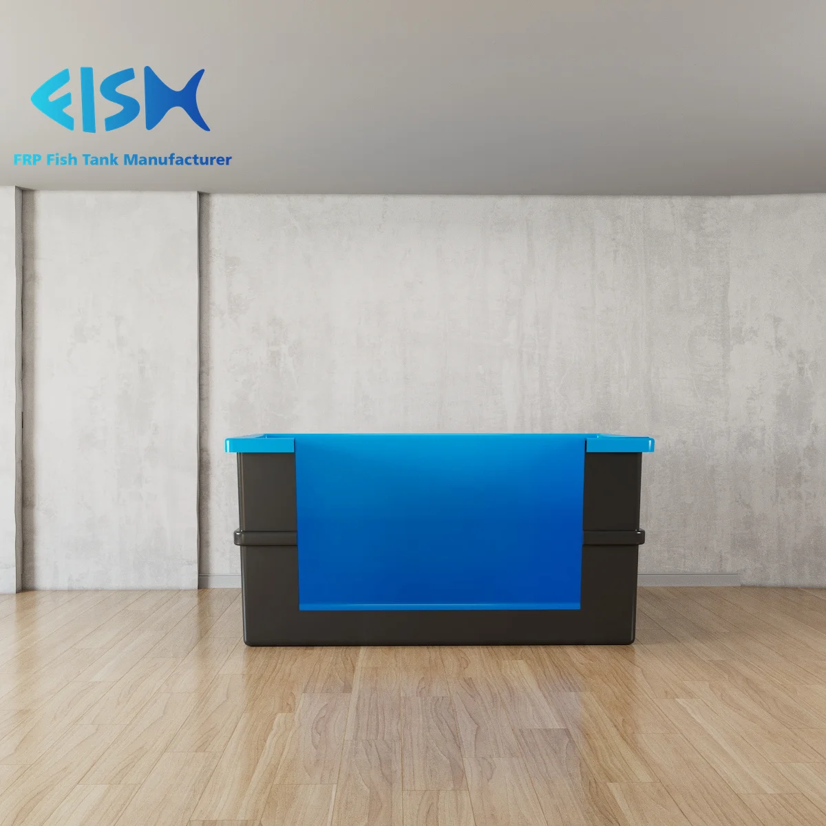 FISH Factory custom Recirculating Aquaculture Systems decoration fish farming aquaponics tank crystal glass aquarium fish tank