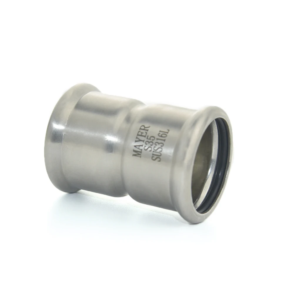 Factory Price 304 316L Stainless Steel pipe fitting Female Coupling M Profile Fitting for Clean Steam System