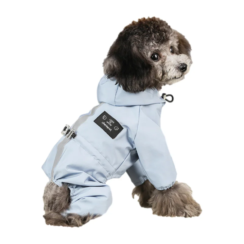 Hot Sale OEM/ODM New Pet Lightweight Raincoat Premium Breathable All Seasons Universal Pet Reflective Raincoat for Cats Dogs