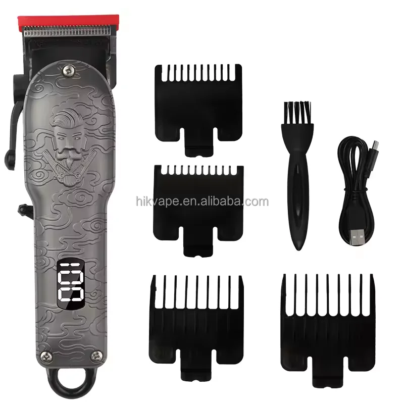 Manufacturer Hair Trimmer Clipper Set Professional Hair Clippers And Trimmers Set For Barber painless hair clippers for men