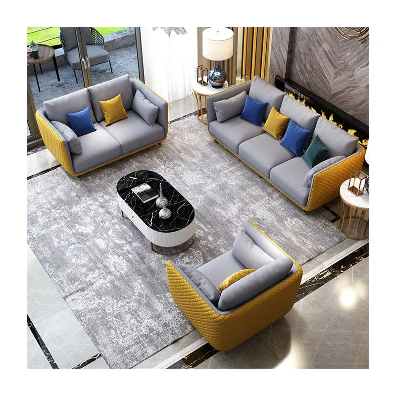 Direct manufacturers supply modern home furniture luxury living room sofa set