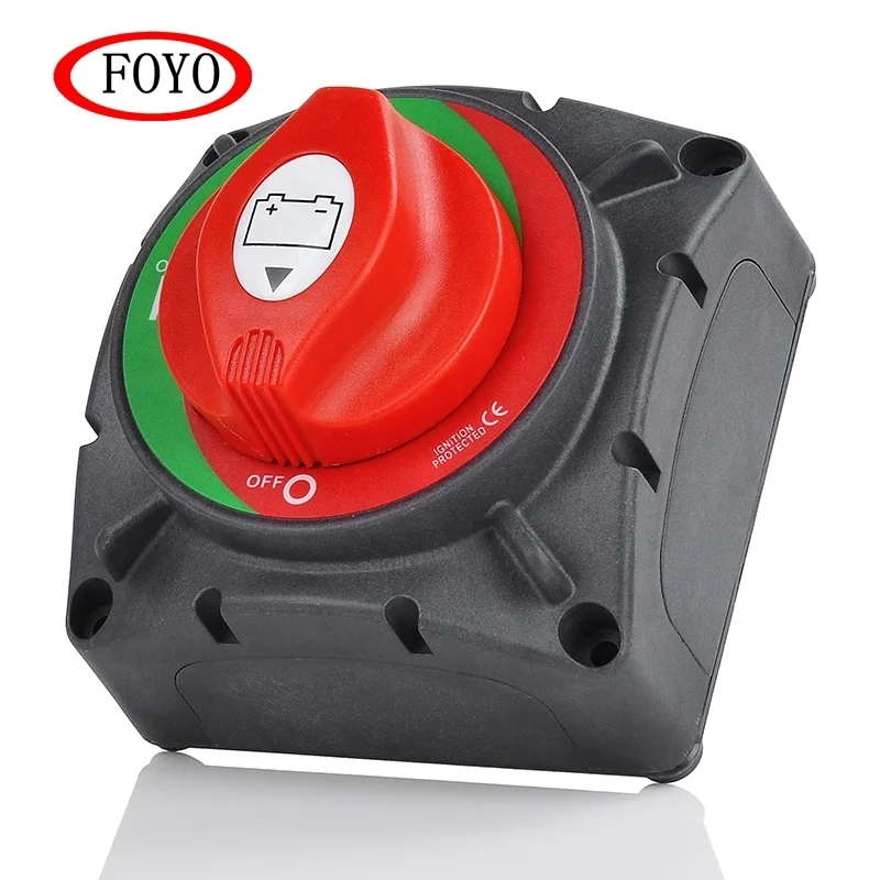 Foyo Brand High Quality 12-48 V Car Waterproof Battery Switch Disconnect Isolator Switch for Boat and Sailboat