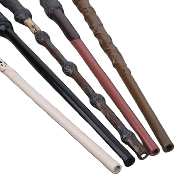 New design Halloween Party HP Wizard Cosplay Magic Wand Fire Real Flames Shoot Fireballs Halloween Stick Wand