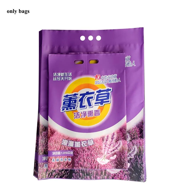 Hot sale 1kg 2kg 3kg custom printed Plastic doypack detergent laundry washing powder packaging bag