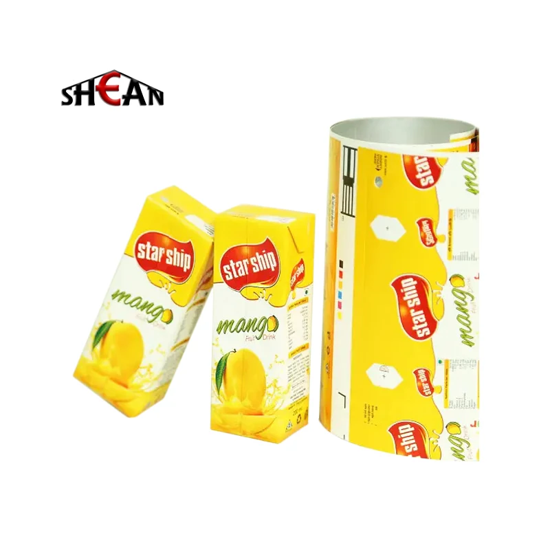 Mixed Vegetable Fruit Juice Aseptic Brick Package Orange Fruit Juice Drink Carton Package 200ml