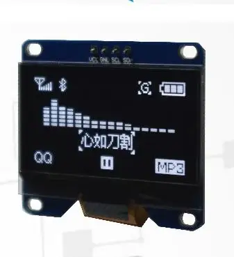 1.54 inch white oled module IIC i2c 128*64 for arduino