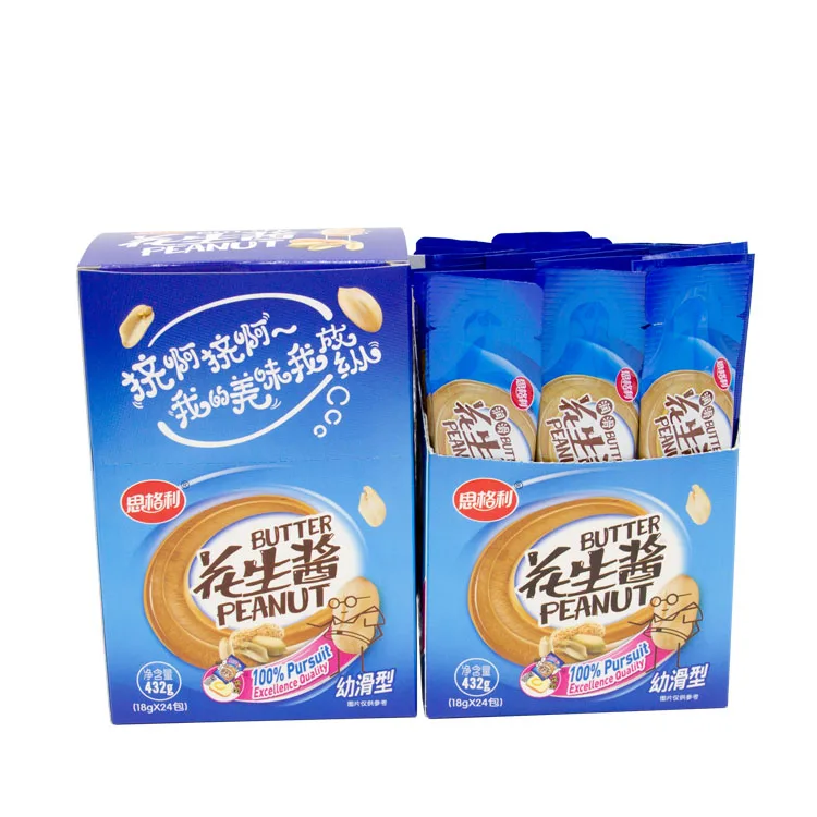 Natural 100% Almonds Butter Small Bags Wholesale Price Nut Butter OEM Peanut Butter