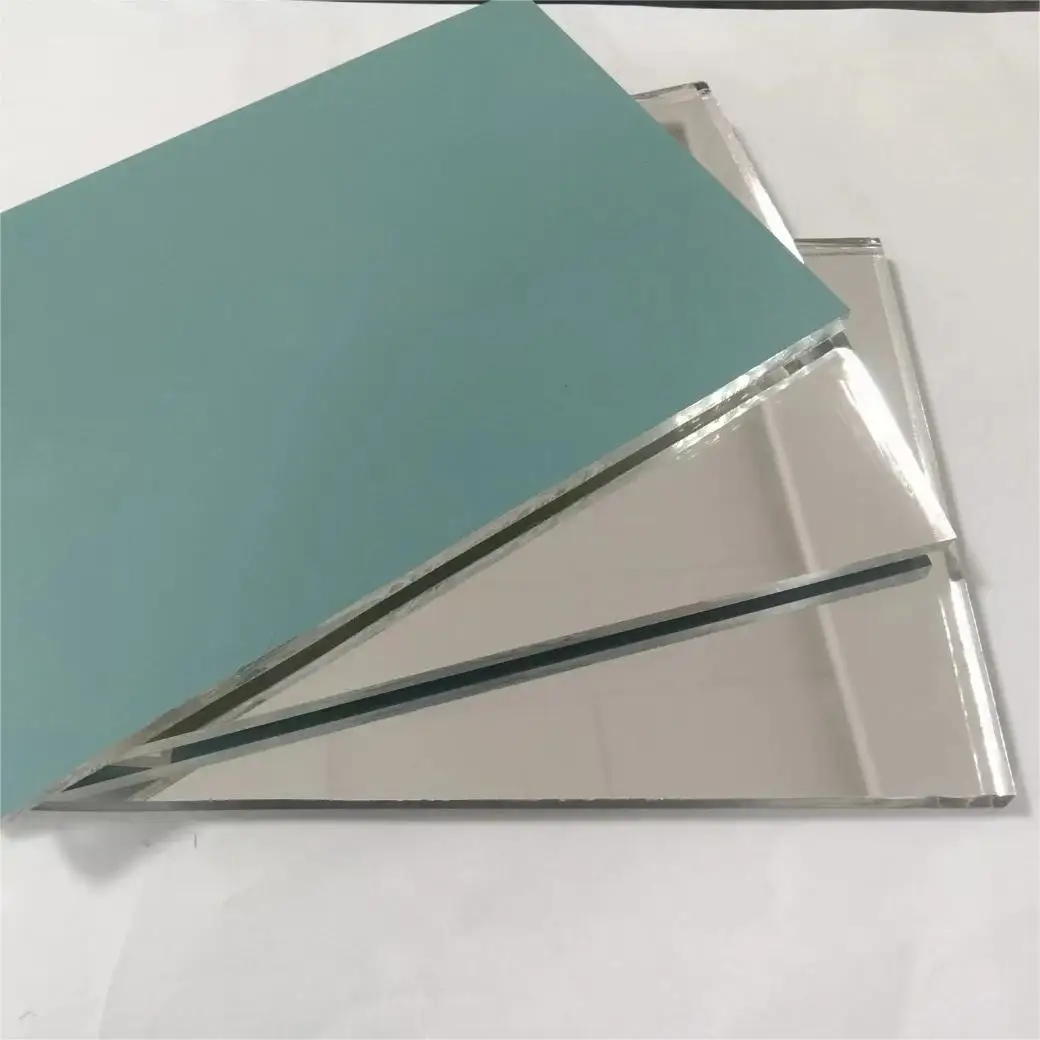 SINOY factory price epoxy resin 2mm 3mm 4mm 5mm 6mm 8mm thick Copper Free Silver Mirror Glass for interior decor applicaitons