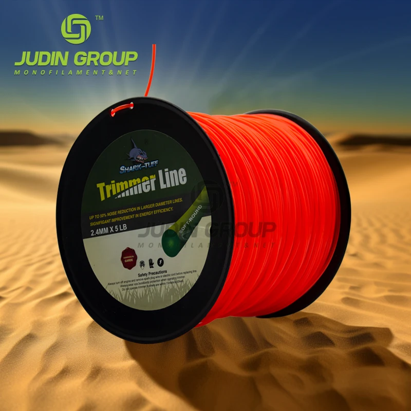 High Quality 2mm 2.4 mm 2.65mm 3mm 3.3mm 3.5mm 4mm 1Lb Garden Brush Cutter Cutting Nylon Grass Weed Trimmer Line