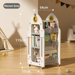 Детская книжная полка с колесами