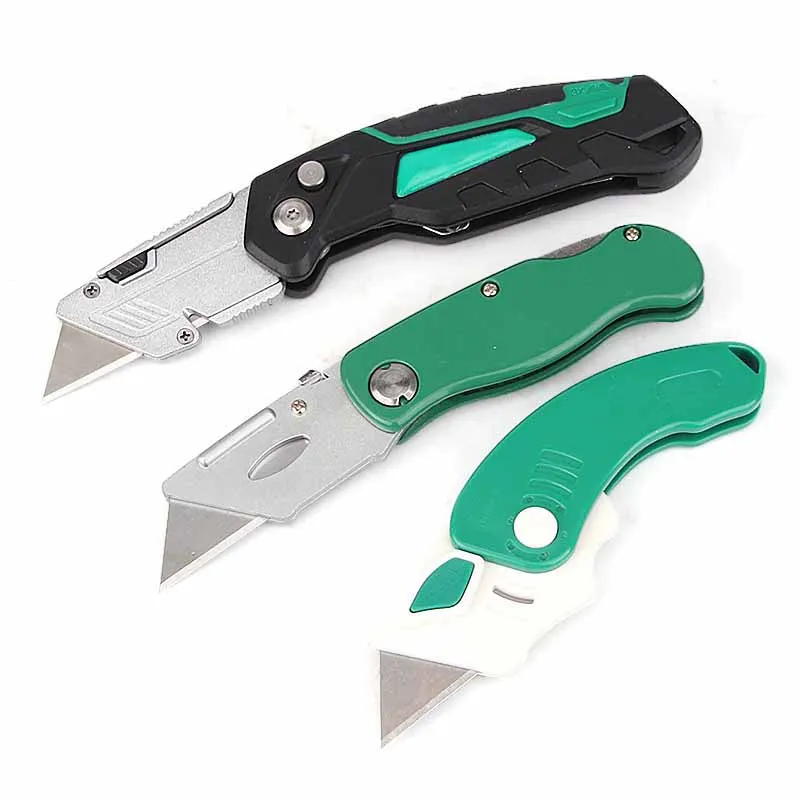 Wholesale folding knife 3-piece set sharp durable grip comfortable compact convenient storage art utility knife