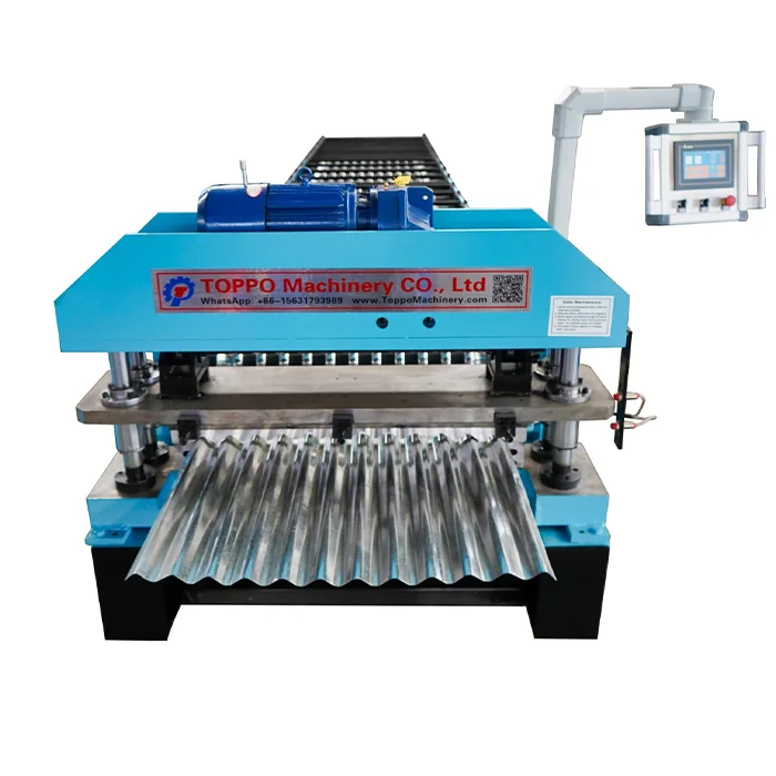 Factory Direct Sales Metal Plate Roofing Aluminum Galvanized Corrugated Profile Machine