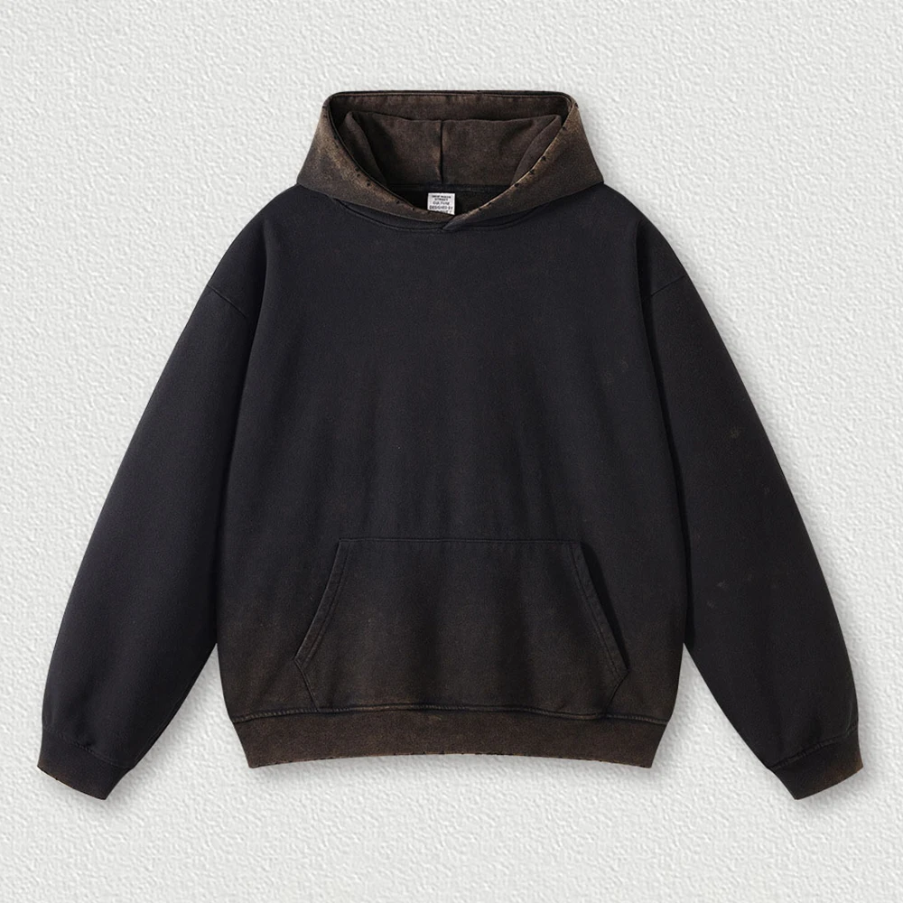 ODM High Quality Heavyweight Unisex Blank 100%Cotton Custom Embroidery Oversize mens 450 GSM Essentials Pullover Hoodies