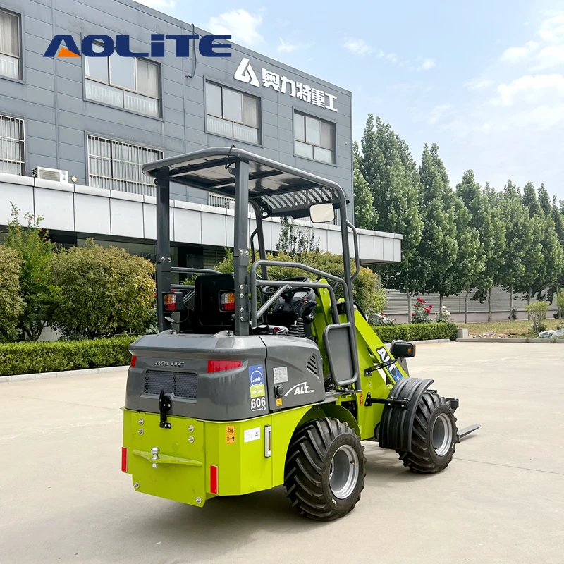 AOLITE E606 Китай shandong колесный погрузчик Механическая лопата строительное оборудование minilader