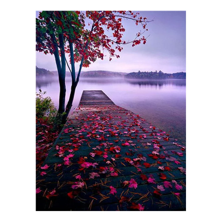 LS Landscape 5D Diy Diamond Painting Scenery Full Diamond Mosaic Canvas Diamond Painting Kit for Adults DIY