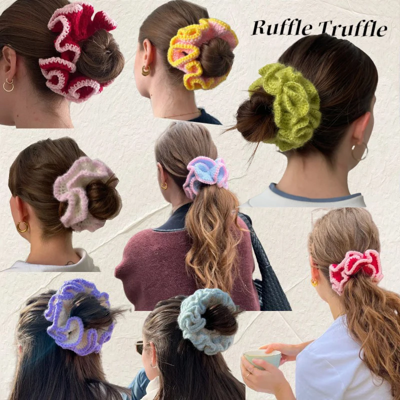 Женская плиссированная лента для волос