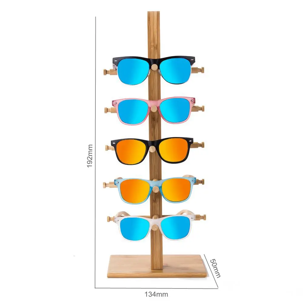 Modern Colorful Sunglasses 2022 custom bamboo Display Racks Display