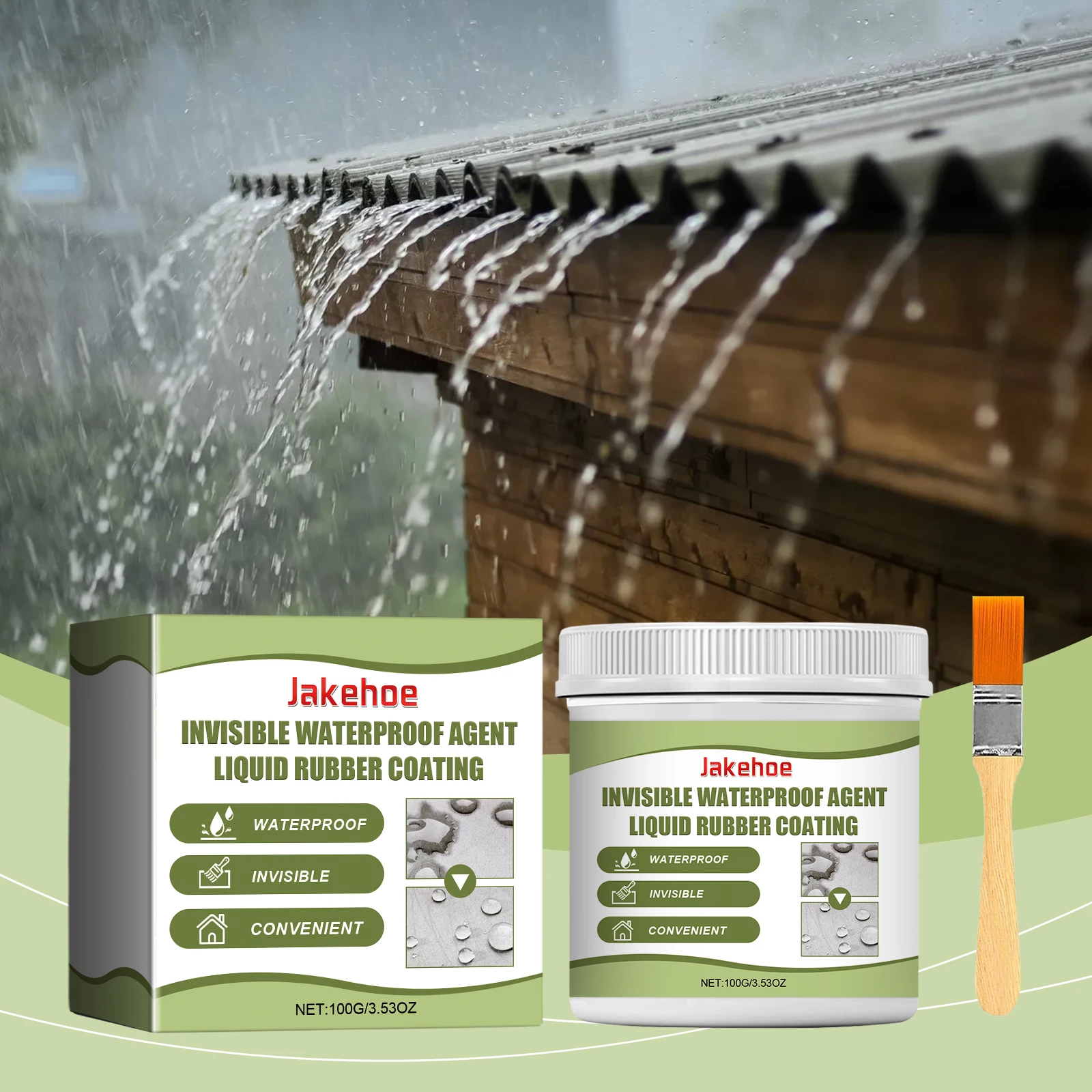 Jakehoe Waterproof Glue Transparent Wooden Convenient Super