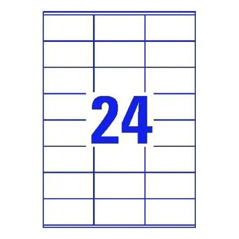 24 Labels per A4 Sheet, 100 Sheets 2400 Labels Total, Self Adhesive Address Mailing Printer Labels Compatible with Inkjet laser