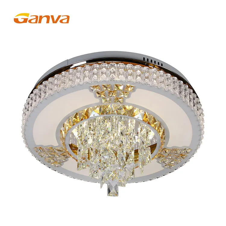 High Quality Luxury Style Home Decorative Living Room Iron Glass Ceiling Light