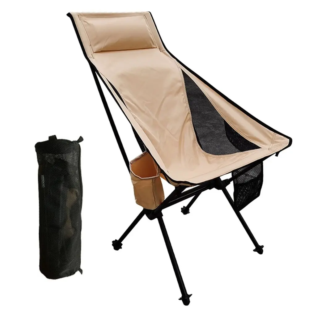 Folding Lightweight Portable Moon Camp Chair Outdoor beach chair For Camping Hiking and Travel (1600410936765)