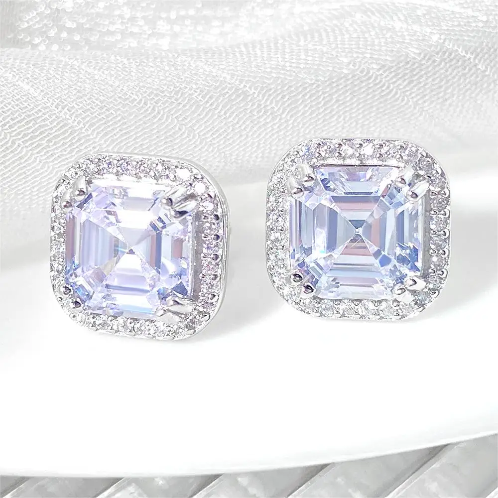 Серьги-гвоздики из 925 серебра пробы