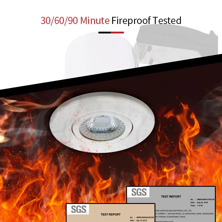 Vertex recessed led downlight fire rated gu10/GX5.3 lamp Halogen indoor CE/RoHS 5 years warranty