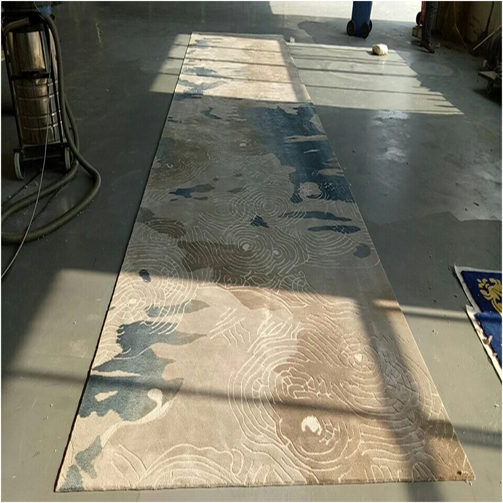 luxury 100% New Zealand Wool hand-tuft custom carpet