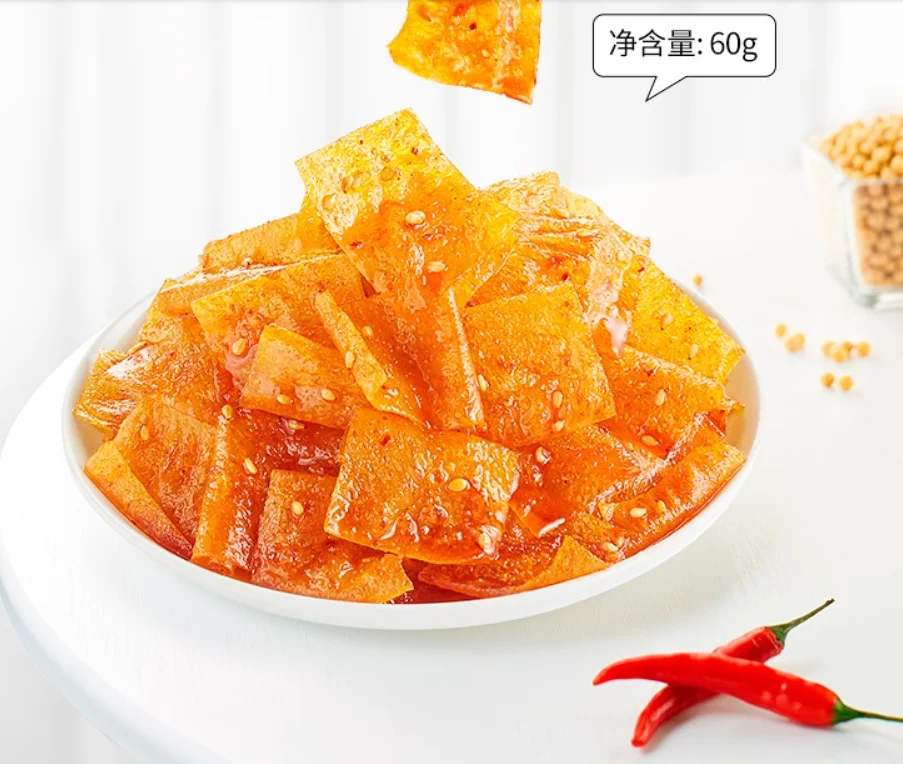 60g per bag spicy Flavor gluten strips collagen food