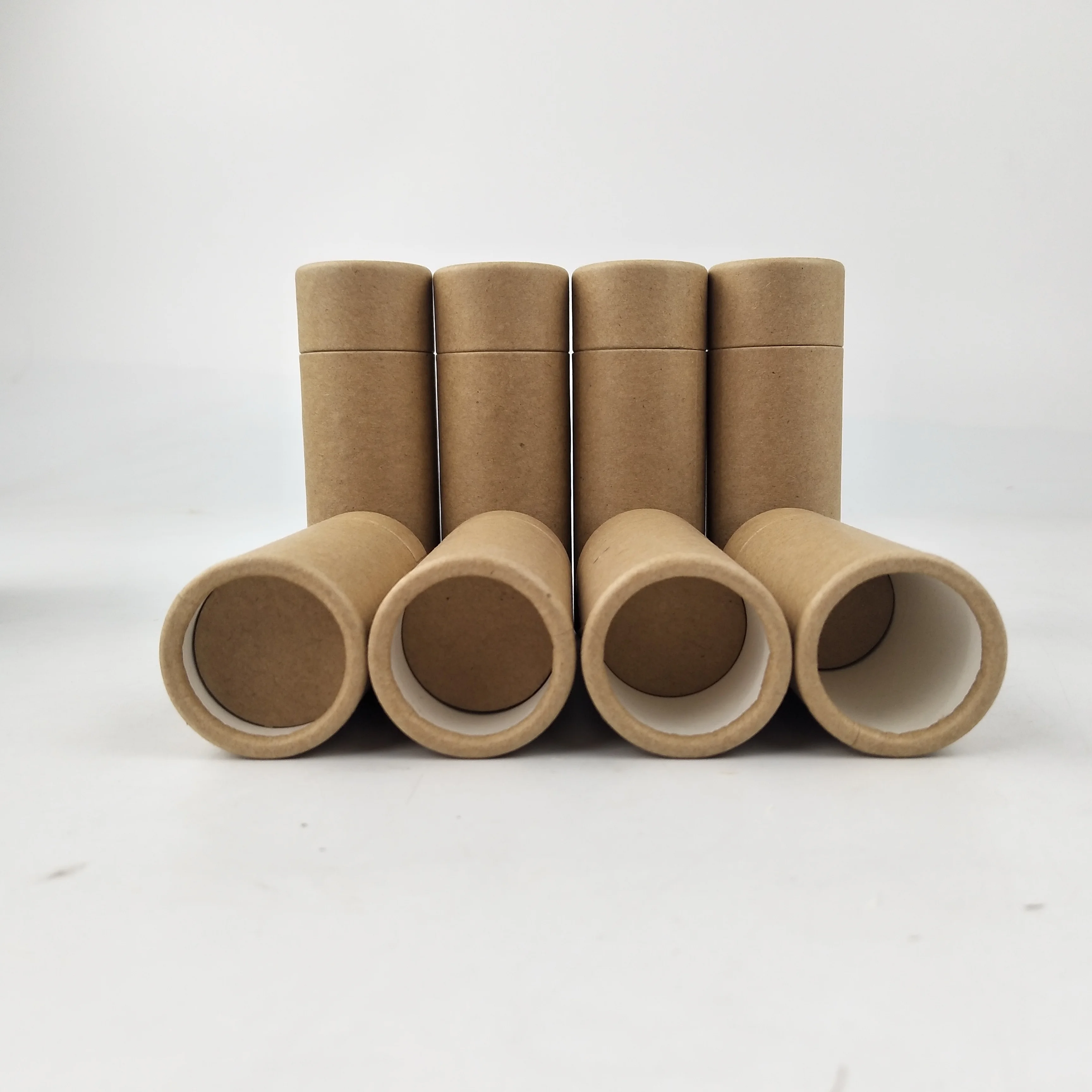 wholesale 50ml biodegradable paperboard lip balm kraft tube