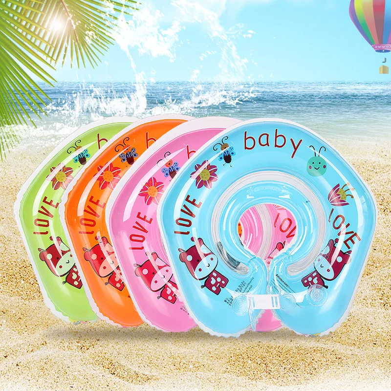 Customized PVC baby spa swim ring  pool float collar water toy inflatable infant swim float neck ring baby swimming ring