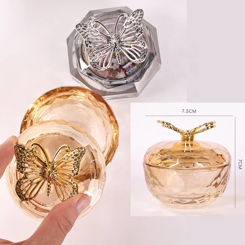 Crystal Nail Cup Cosmetic Container Crystal Bowl Manicure Washing Cup Liquid Acrylic Monomer Crystal Dappen Dish