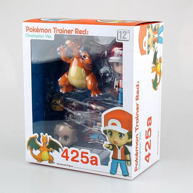 Милая версия модели глиняной мужской анимации Poke-mon 452b # 452c экшн-Фигурки игрушки тренировочная красная Чемпион Ver. Меняющий лицо