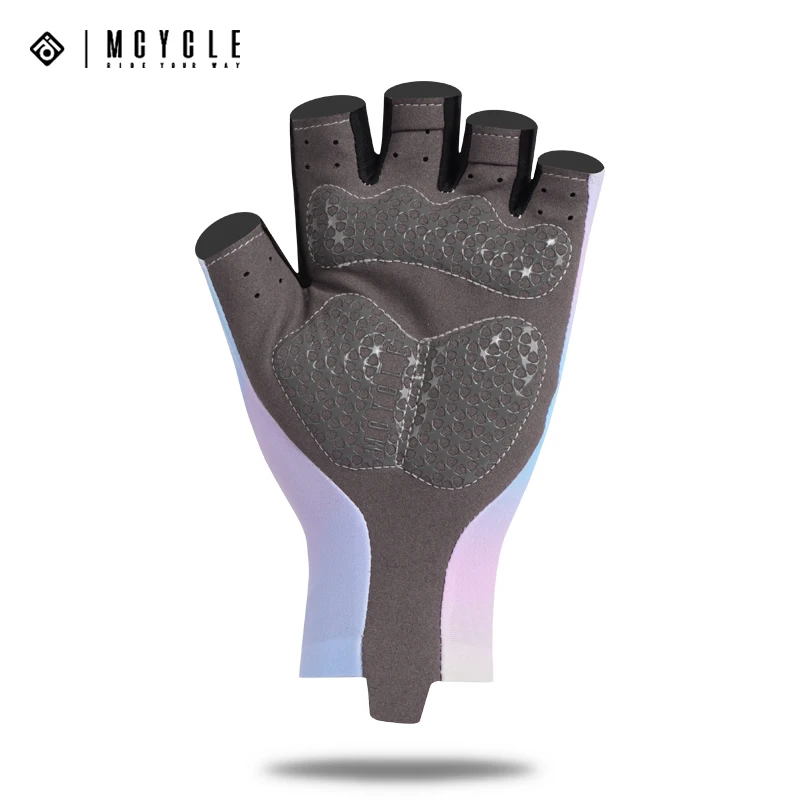 Mcycle Wholesale Half Finger Sports Gloves MTB Bicycle Gloves YEP Pink Touch Screen Function Custom Cycling Gloves