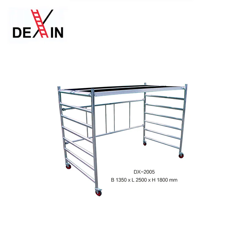 DX-19-2LS1200 Алюминиевый мини-леса Портативный Крытый устройство для домашнего использования небольшого Alu эшафот Мобильная подвижная колеса складной